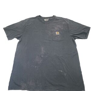 Carhartt Men’s Faded Black Short-Sleeve Pocket Tee